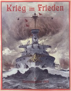 和平战争，海报庆祝德国海军1903年的演习